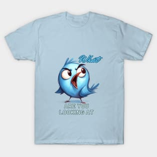 Cross Bird What Are You Looking At T-Shirt